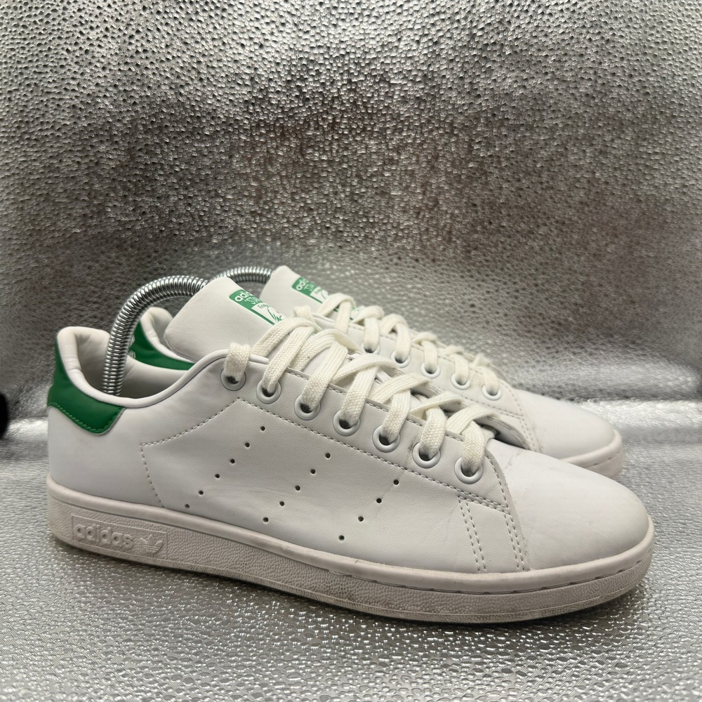 Size 7.5 Adidas Stan Smith Sneakers Womens White Green Good Low Top Classic
